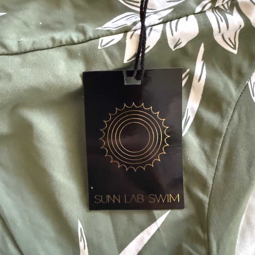 NWT Sunn Lab Swim Bikini Bottoms - Moss Green - Picture 6 of 6